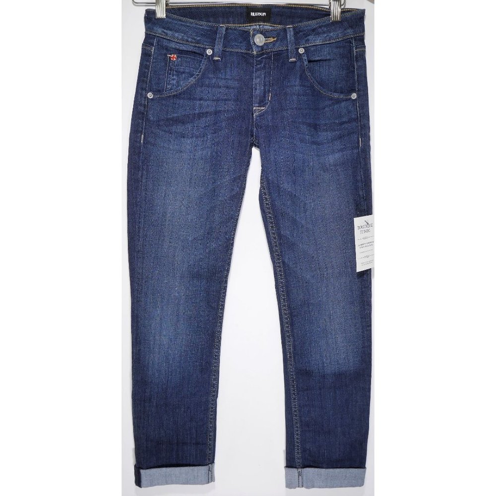 HUDSON Bacara Crop in Kerm Wash